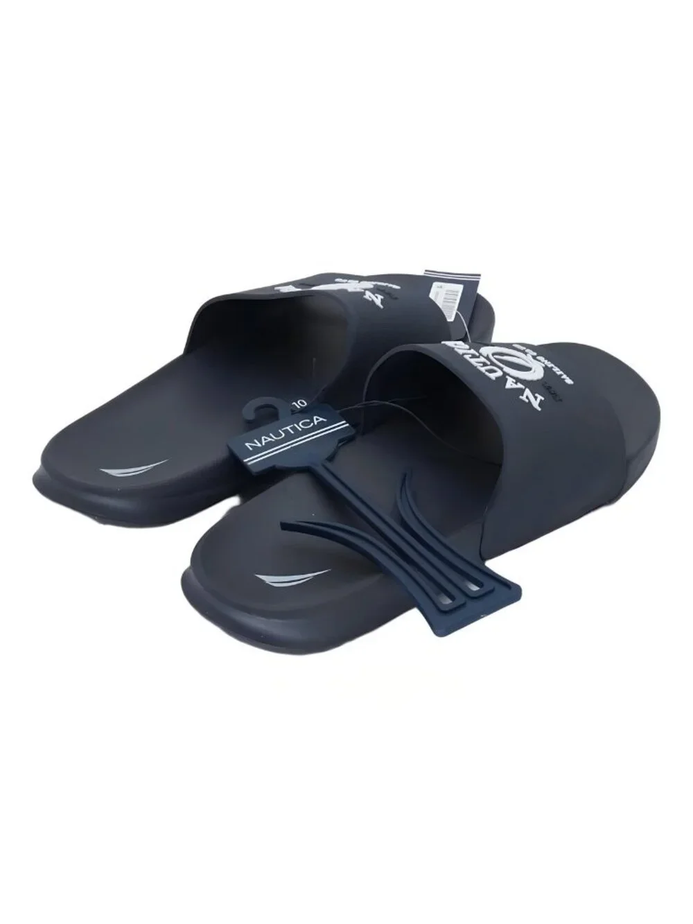 Nautica Porter 3 Pool Slide Men's Sandals Navy White 10M